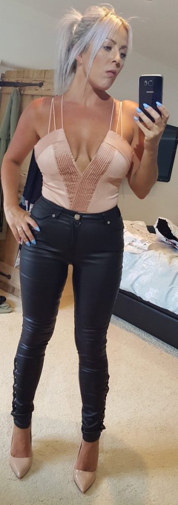 Stunning Blonde MILF With Killer Body And Big Boobs Taking Selfie.